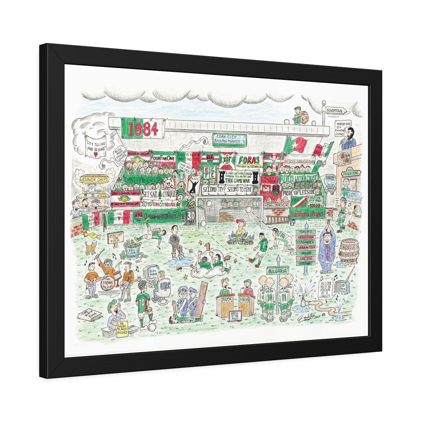 Framed - Pat Connolly's "Cork City FC Time Lapse" Poster